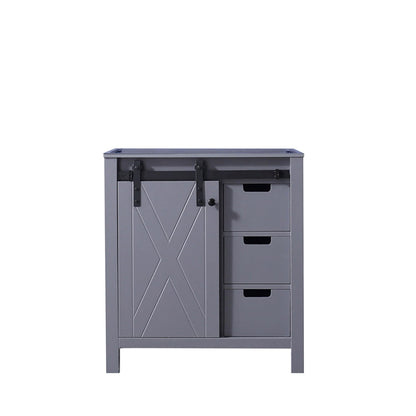 30 Inch Dark Grey Bathroom Vanity Cabinet with Storage