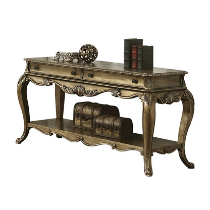 Vintage MDF Storage Table with Drawers for Living Room