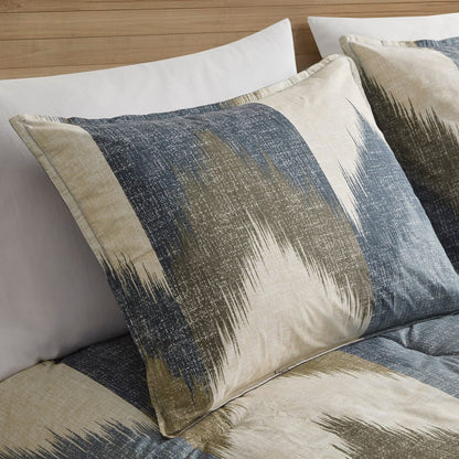 Navy Polyester Comforter Set - King/Cal King