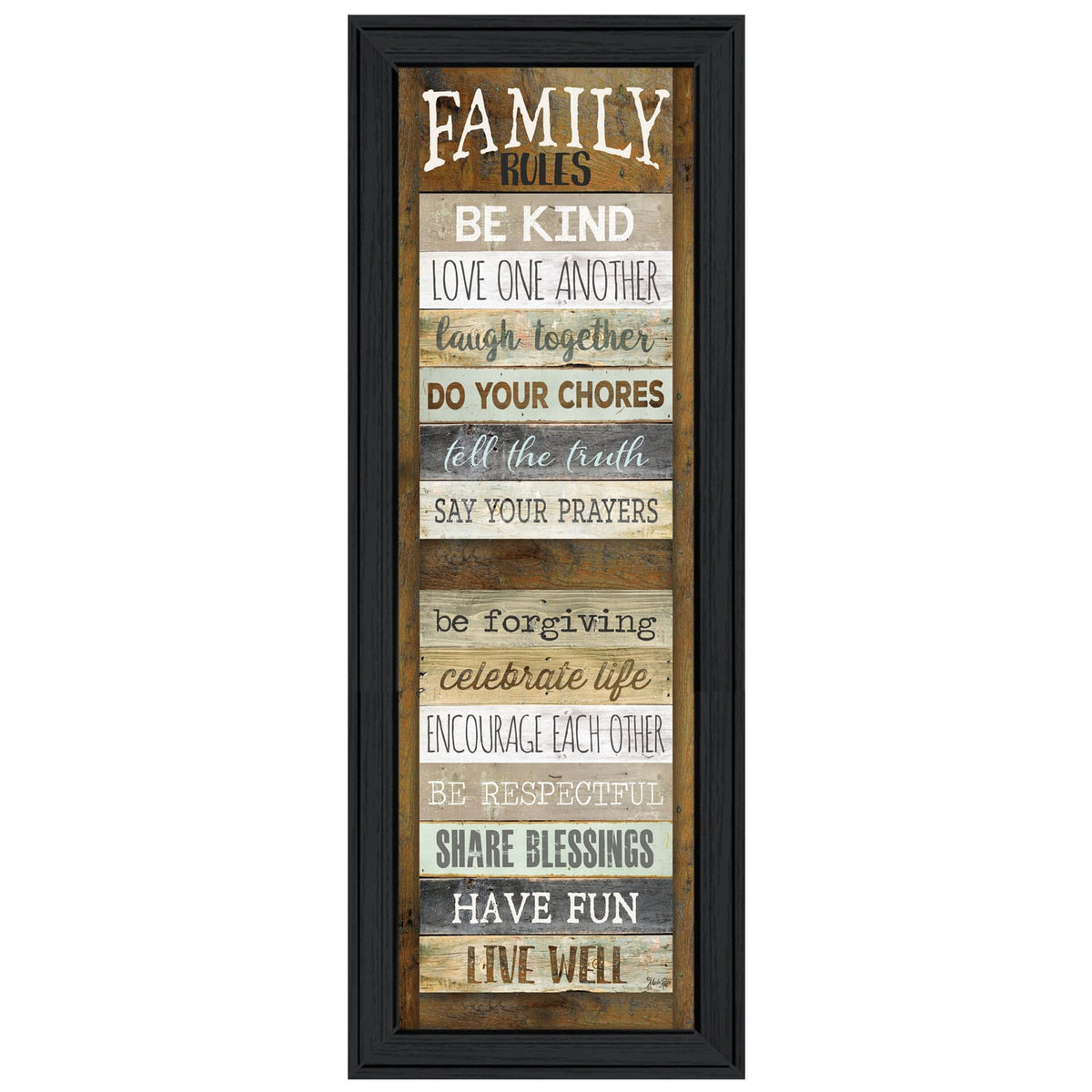 Black Framed Wall Art Print for Modern Bedroom Decor