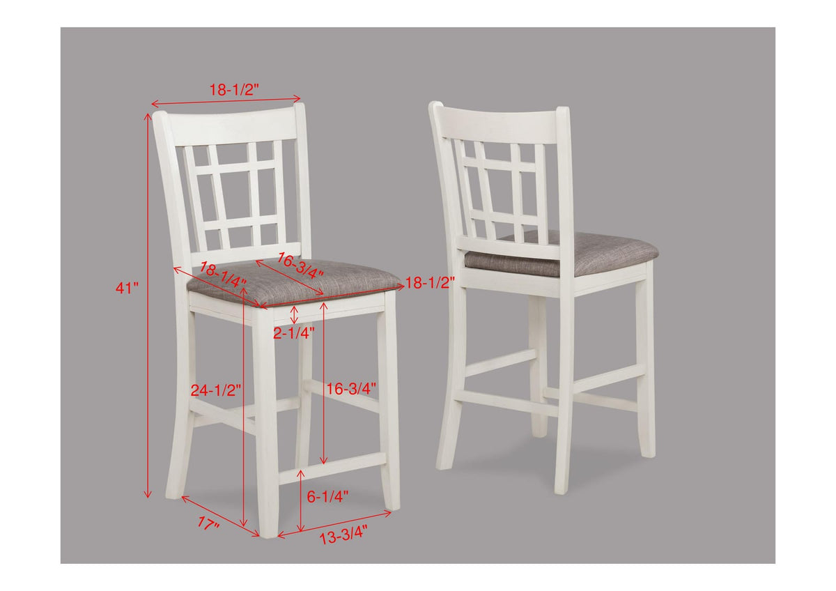 2pc Farmhouse Dining Chairs Set with Dark Wood Finish for Dining Room