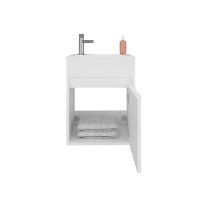 Sutcliffe Vanity Sink - White Engineered Wood Bathroom Vanities