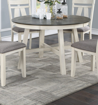 Antique White Gray Dining Table Set 5 Pieces