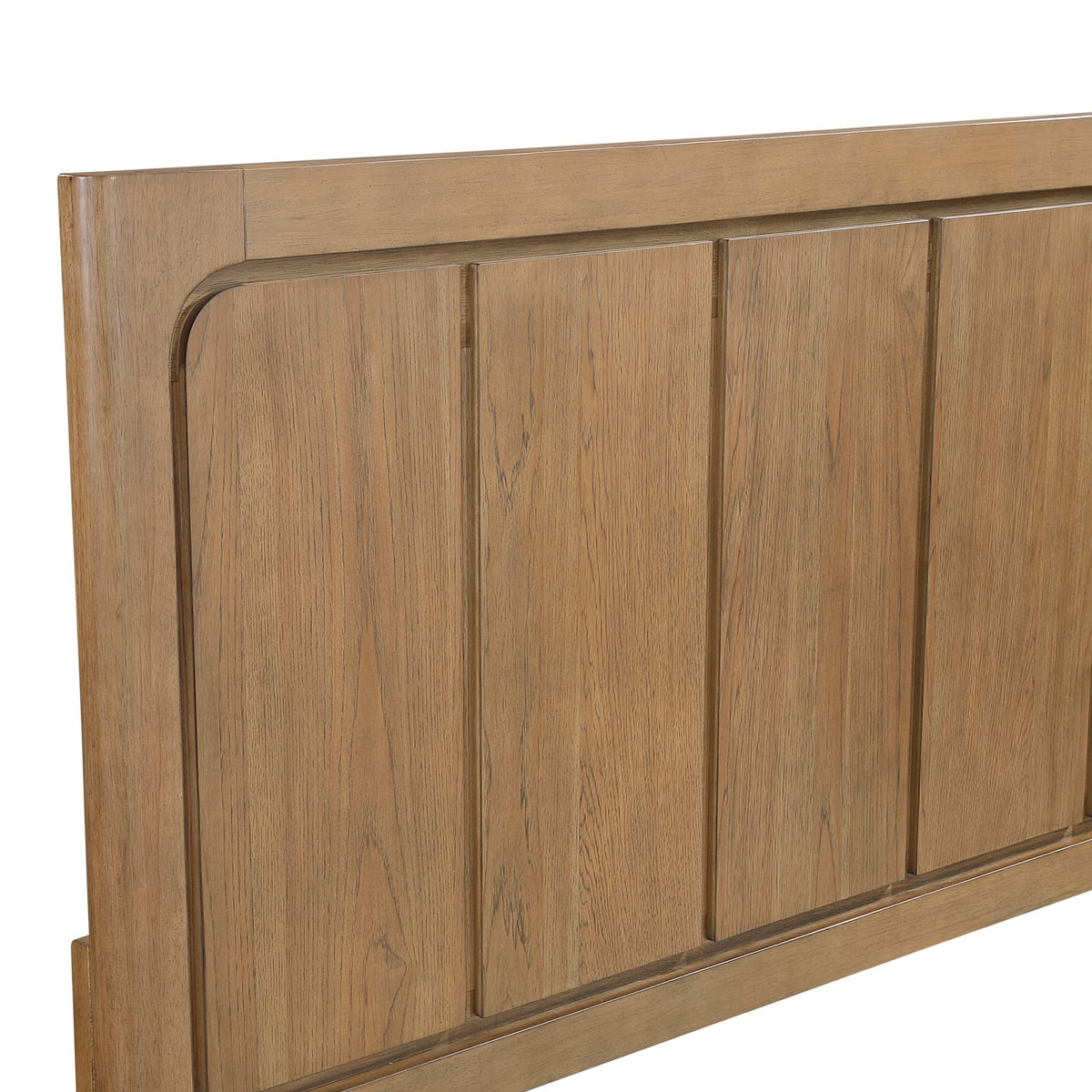 Queen Size Light Brown Wood Storage Bed Frame for Bedroom