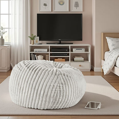 Grey Memory Foam Bean Bag Chair - 40" Wide