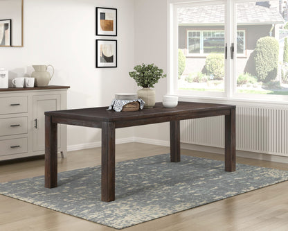 Modern Dark Brown Wood Dining Table Seats 8 for Kitchen & Dining