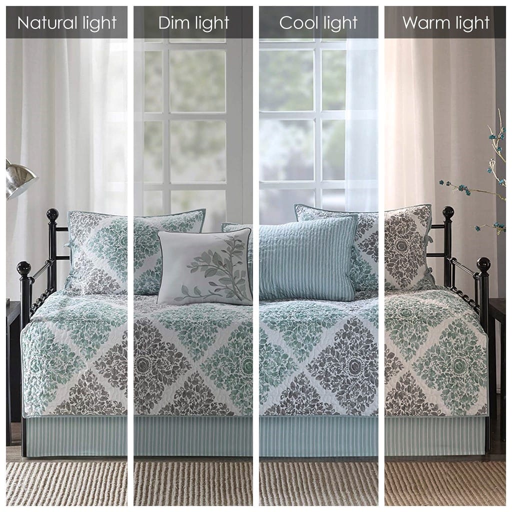 Aqua Cotton Daybed Cover Set - Twin Size