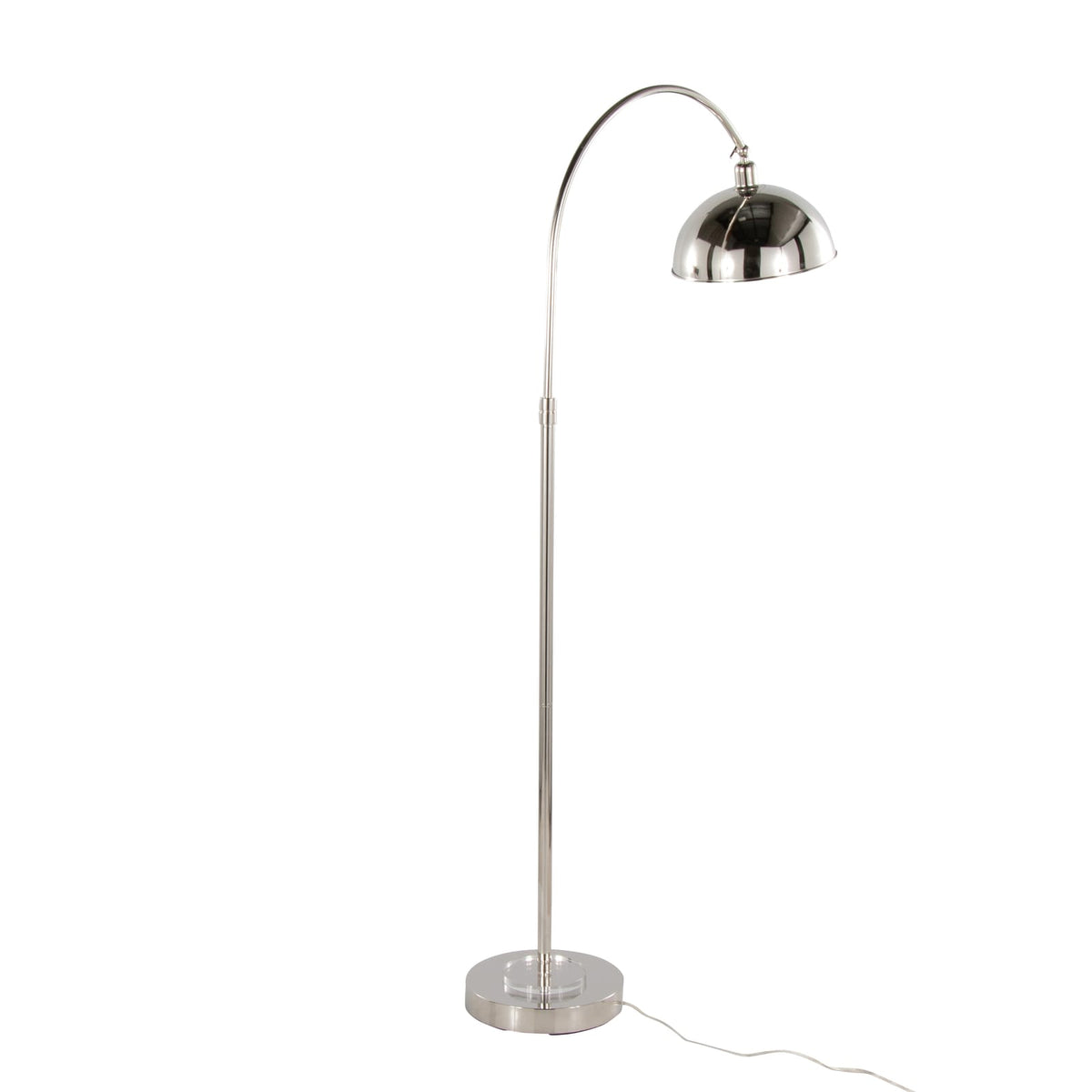 Clear Nickel Crystal Floor Lamp - Bedroom Lighting