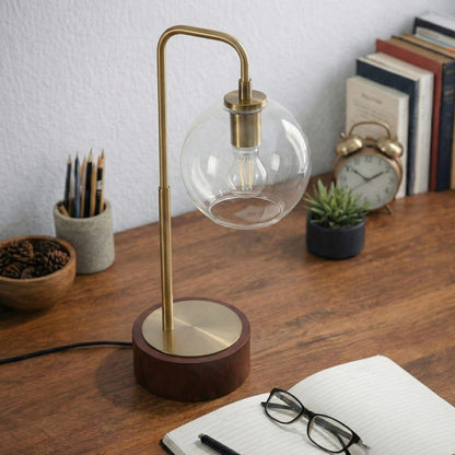 Modern Classic Desk Lamp - Bronze Metal Table Light