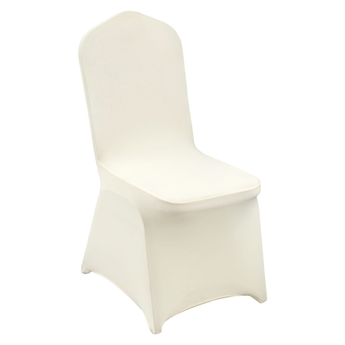White Spandex Chair Covers for Dining and Event Decor