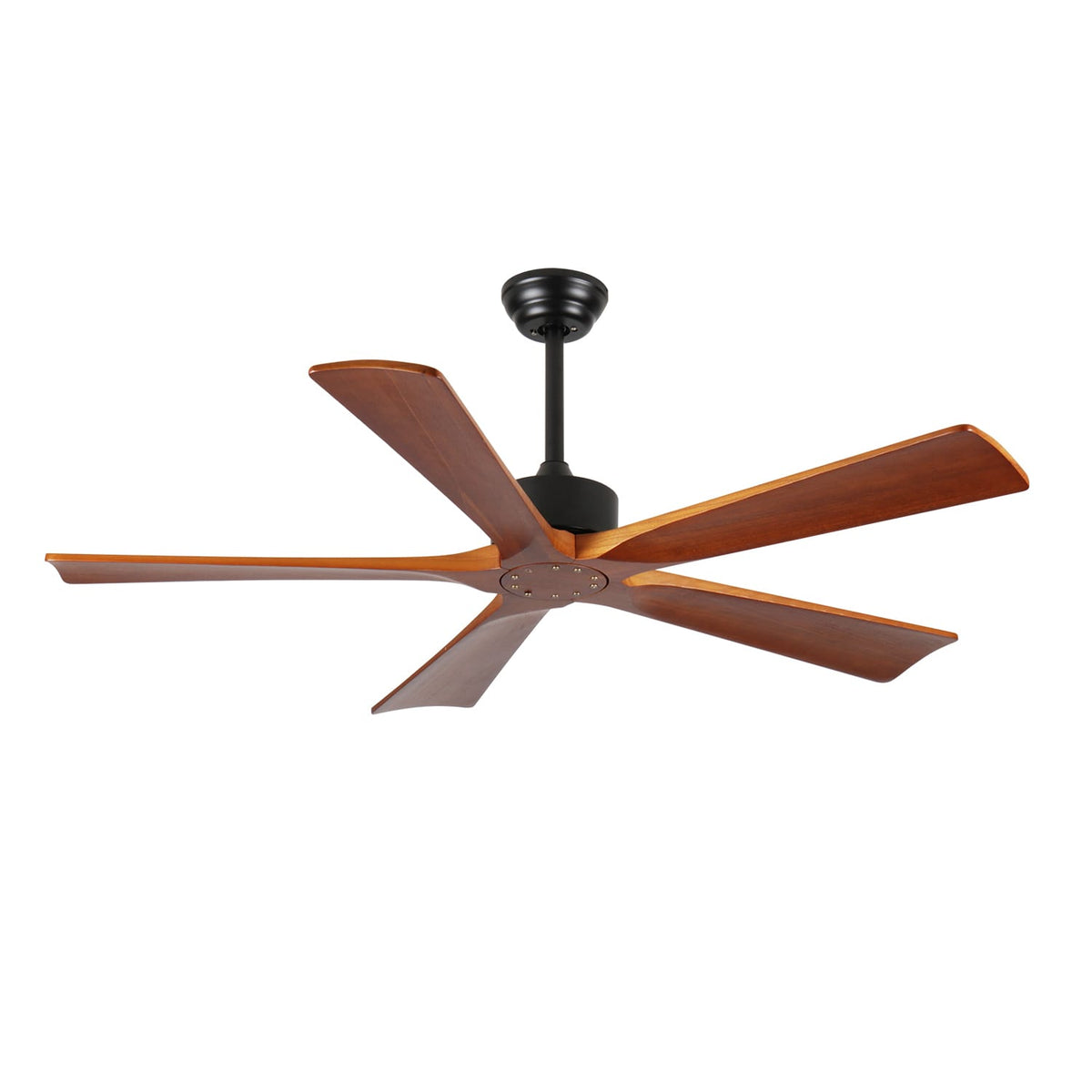52 Inch Wood Ceiling Fan - Quiet DC Motor for Bedrooms & Porches
