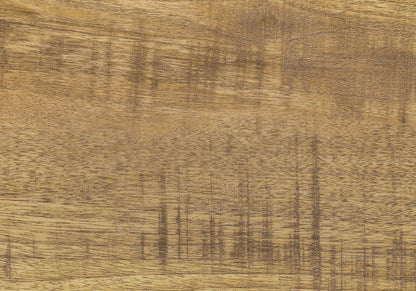 24" Natural Wood Accent Table - Side Table with Shelf