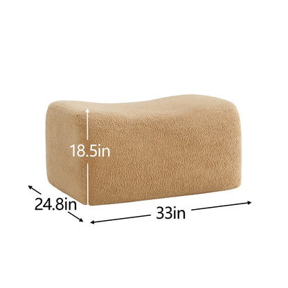 Camel Teddy Modular Ottoman - 33" x 25"