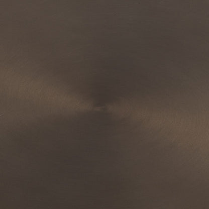 Bronze Metal Accent Table - 19" Round Top for Living Room