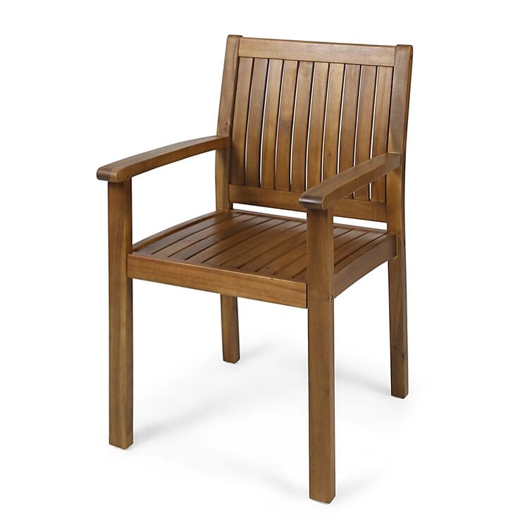 Teak Acacia Outdoor Dining Set for Poolside Garden Patio