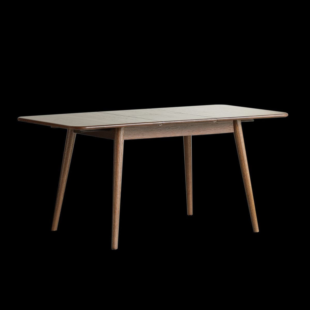 Walnut Round Dining Table - 6-8 Person Telescopic Design