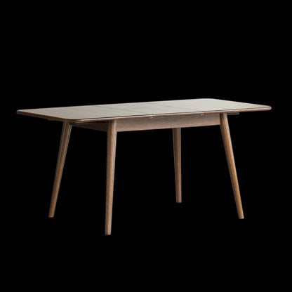 Walnut Round Dining Table - 6-8 Person Telescopic Design