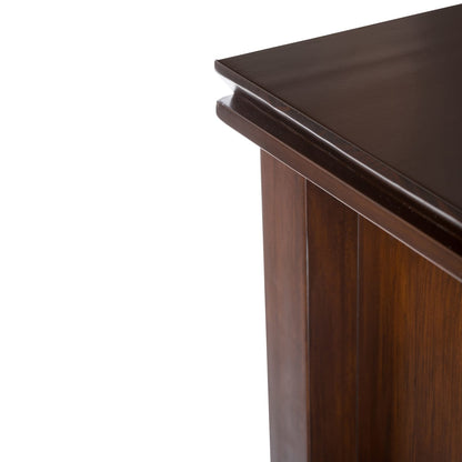 Artisan 57 Inch Wide Solid Wood 8 Cube Bookcase - Dark Brown