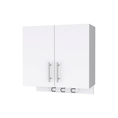 Carmelita 2-Door White MDF Cabinet - Wall Storage Unit