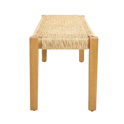 Teak Acacia Wood Patio Bench - 43.25" Wide