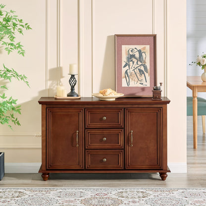47.3" Mid Century Modern Sideboard Buffet - Walnut MDF Storage