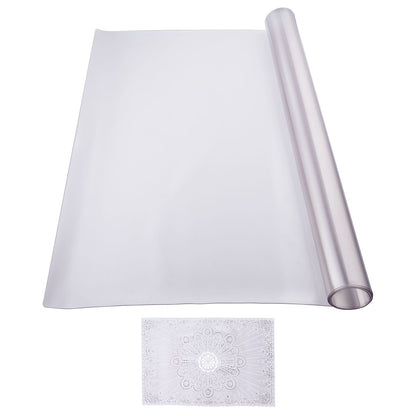 Clear PVC Table Protector - 24x48 Inch Desk Cover