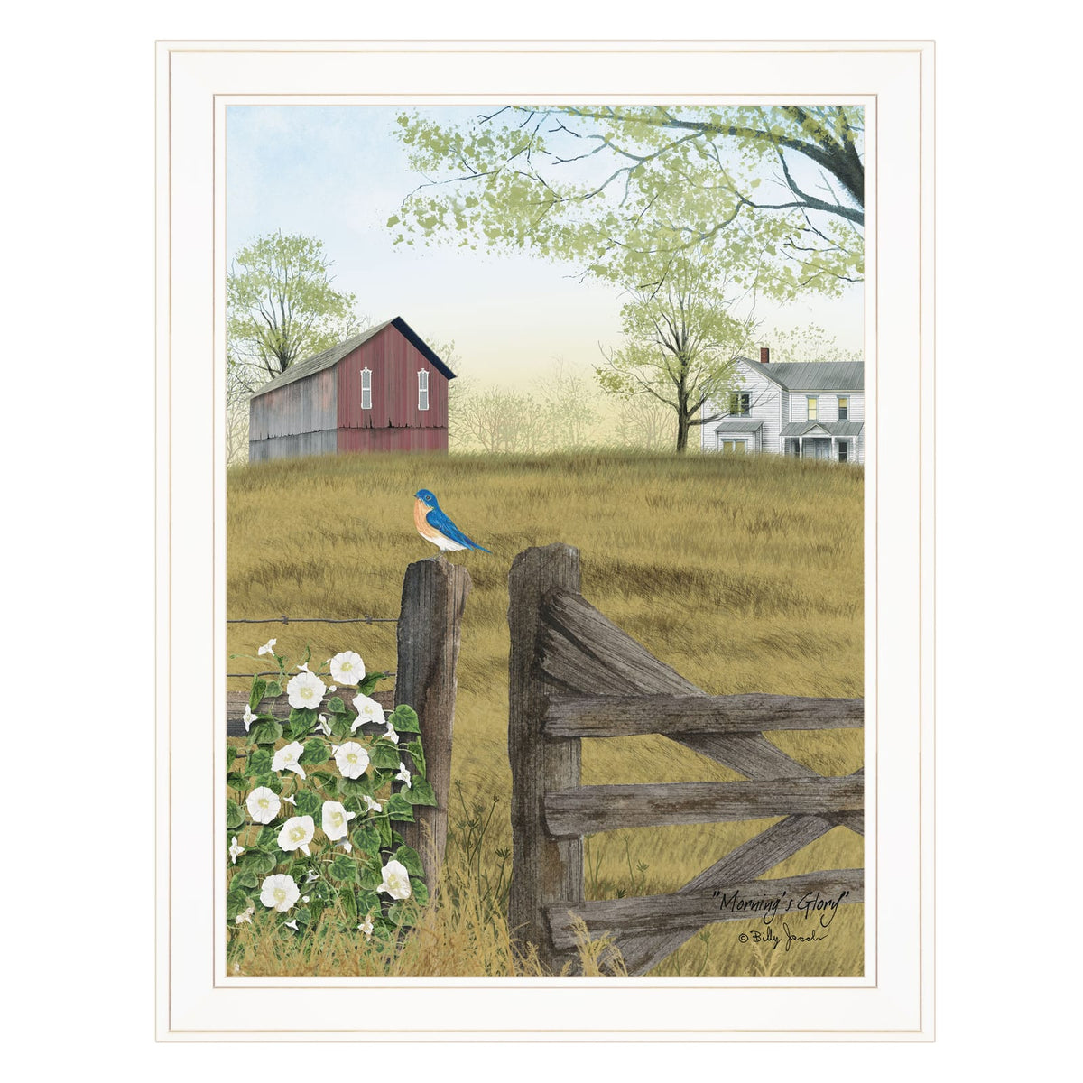 White Framed Art Print - Small Bedroom Decor