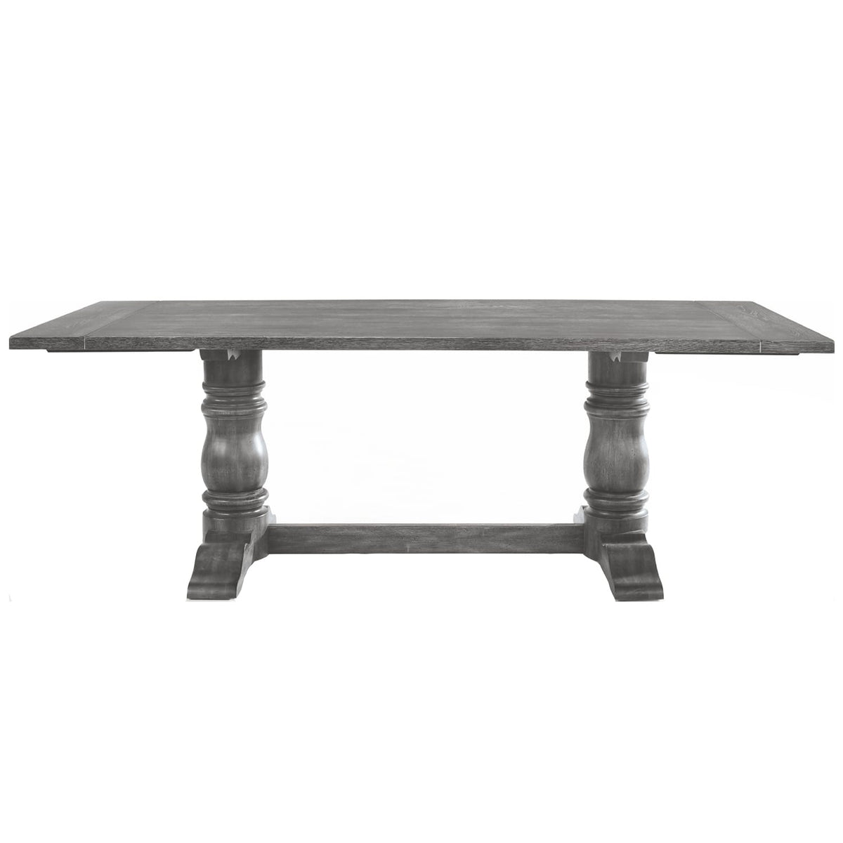 Antique Gray Dining Table for Kitchen and Dining Room Seating 6