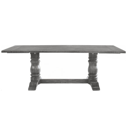 Antique Gray Dining Table for Kitchen and Dining Room Seating 6