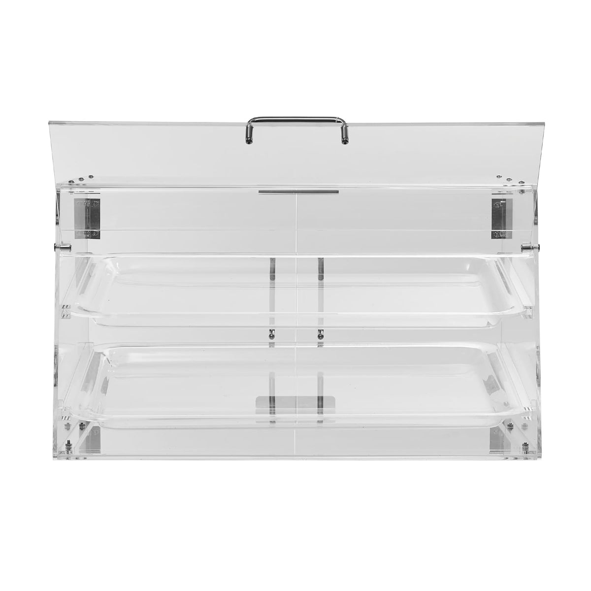 Clear Acrylic 2-Tier Display Case - Bakery Shelf