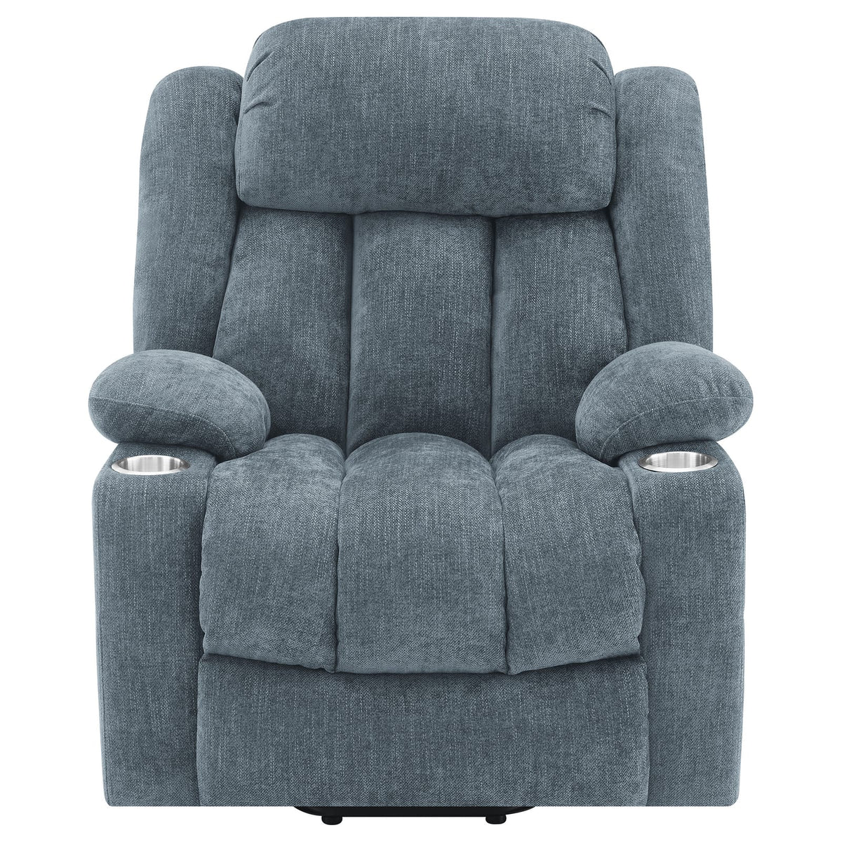 Beca Slate Blue Upholstered Power Lift Recliner - Comfortable & Convenient
