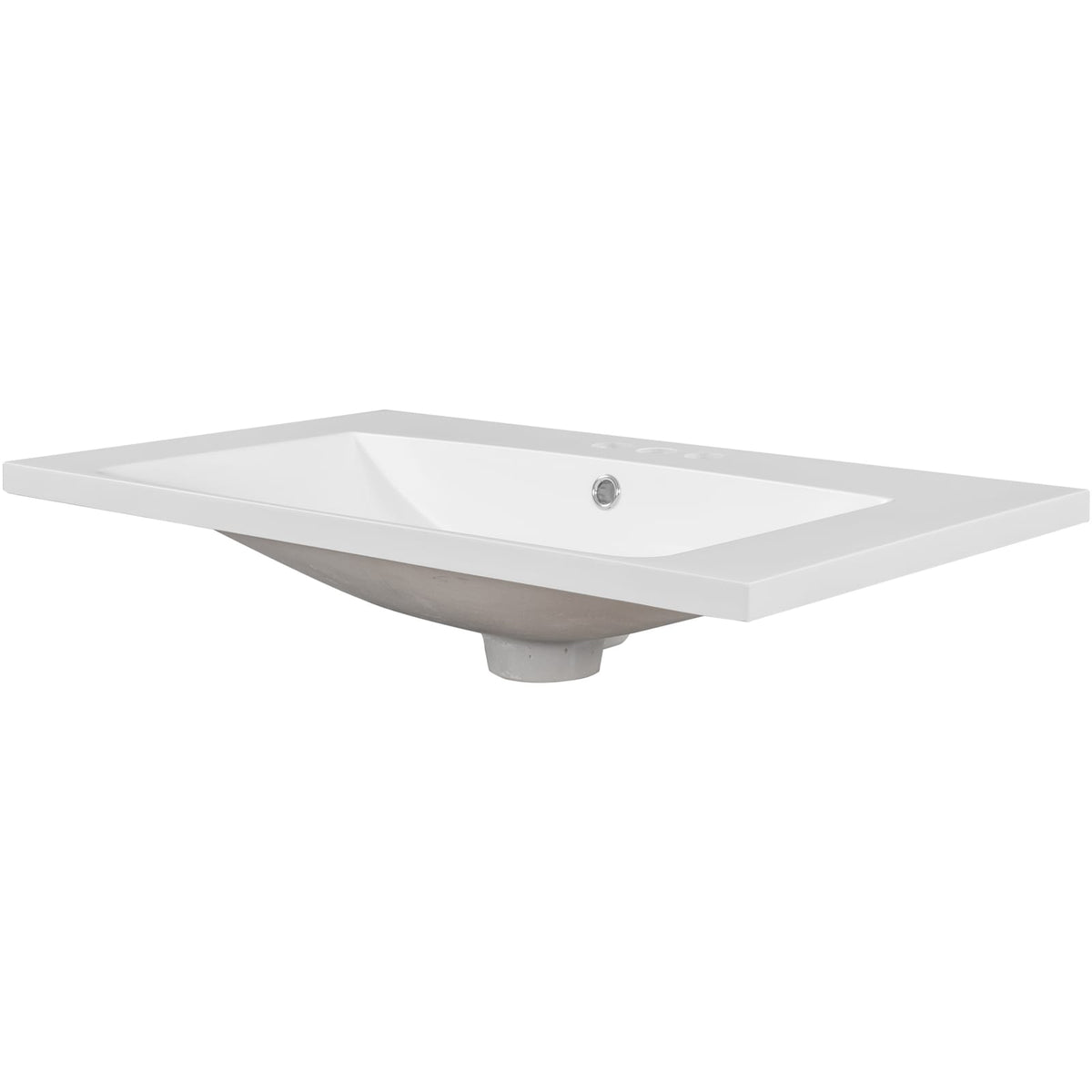 30 Inch White Ceramic Bathroom Vanity Top for Cabinet Renovation