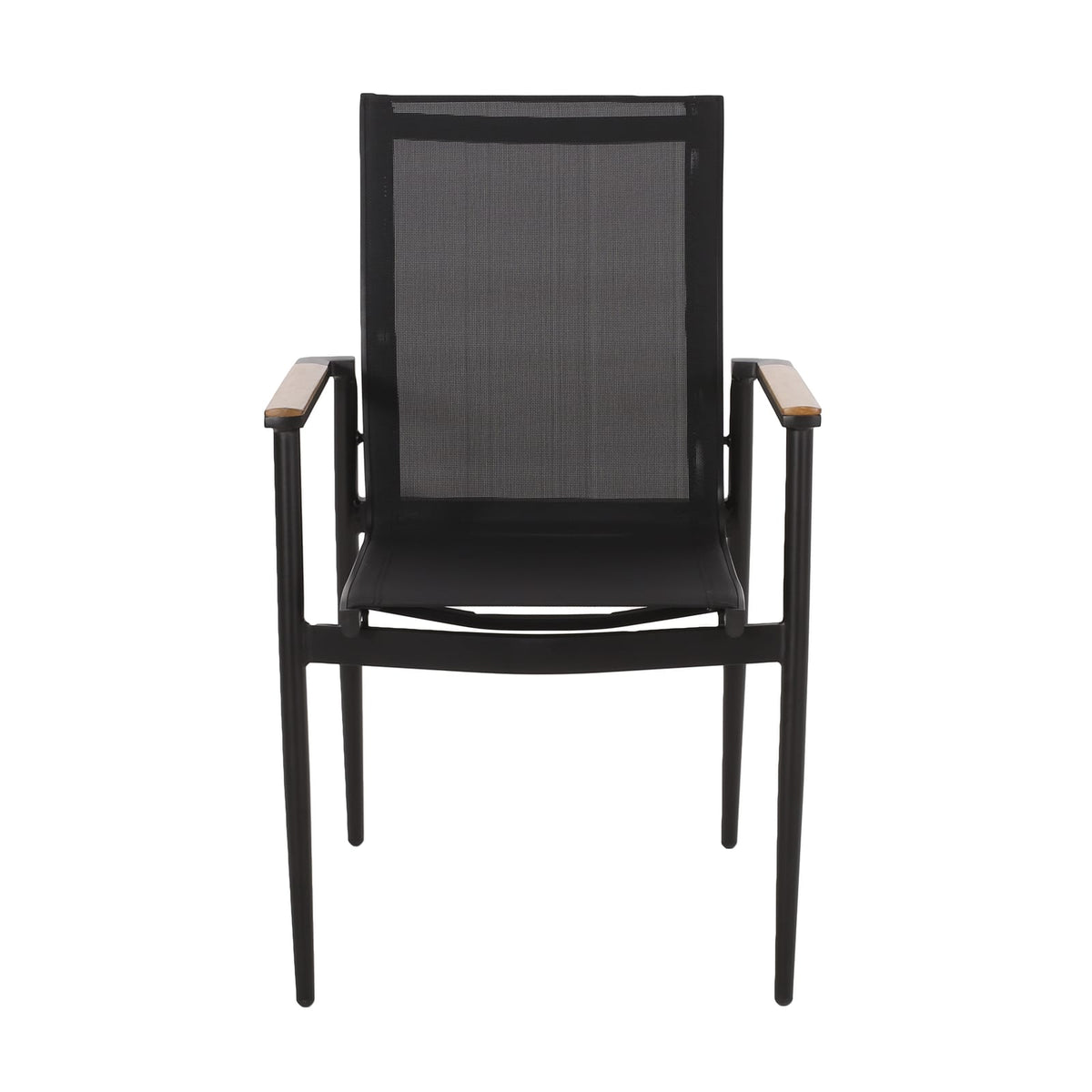 Natural Aluminum Outdoor Patio Dining Chairs Set