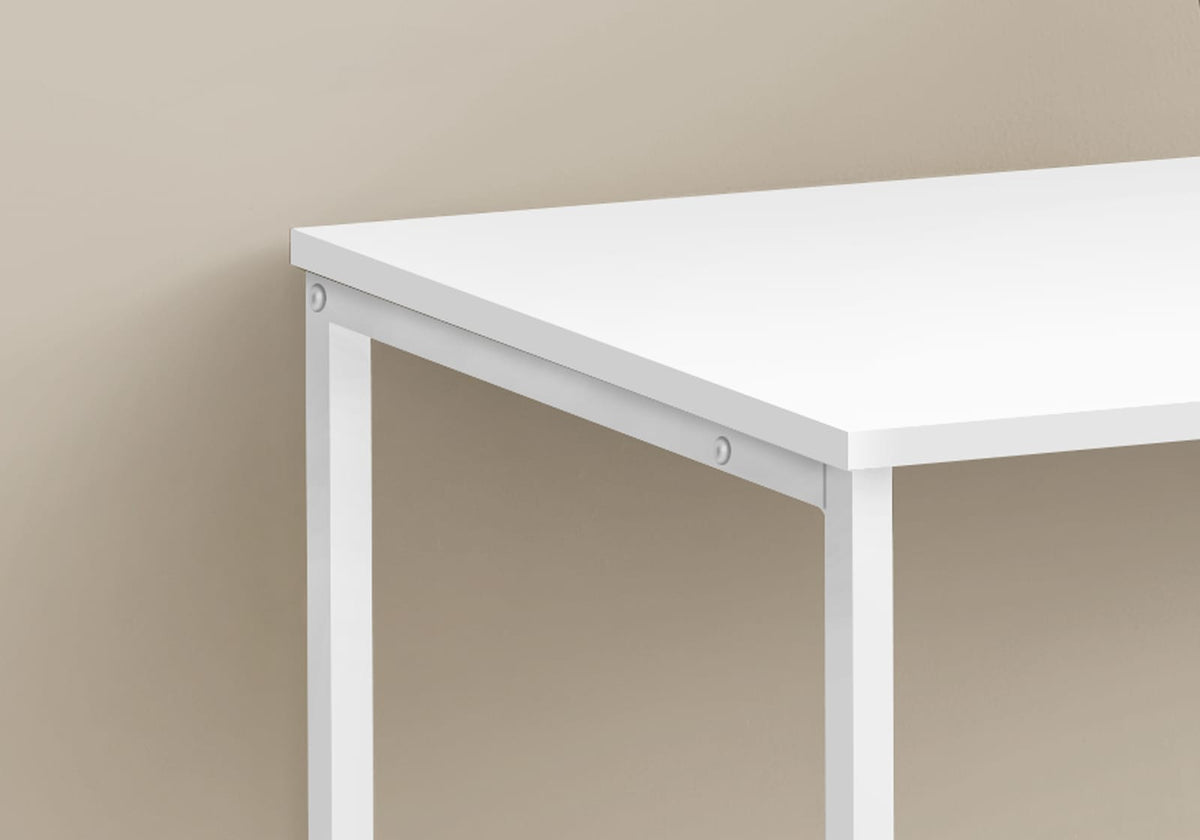White Computer Desk - 40" L x 19" W Work Surface for Home Office