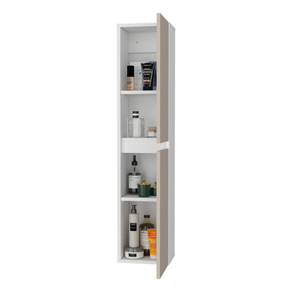 Multicolor Two-Door Wall Cabinet - Vertical Storage for Dining Room