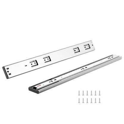 22 Inch Steel Drawer Slides - Full Extension Soft Close Rails