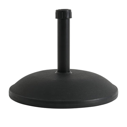 Ander Outdoor 55-Pound Round Black Umbrella Base - Heavy Duty Concrete Resin