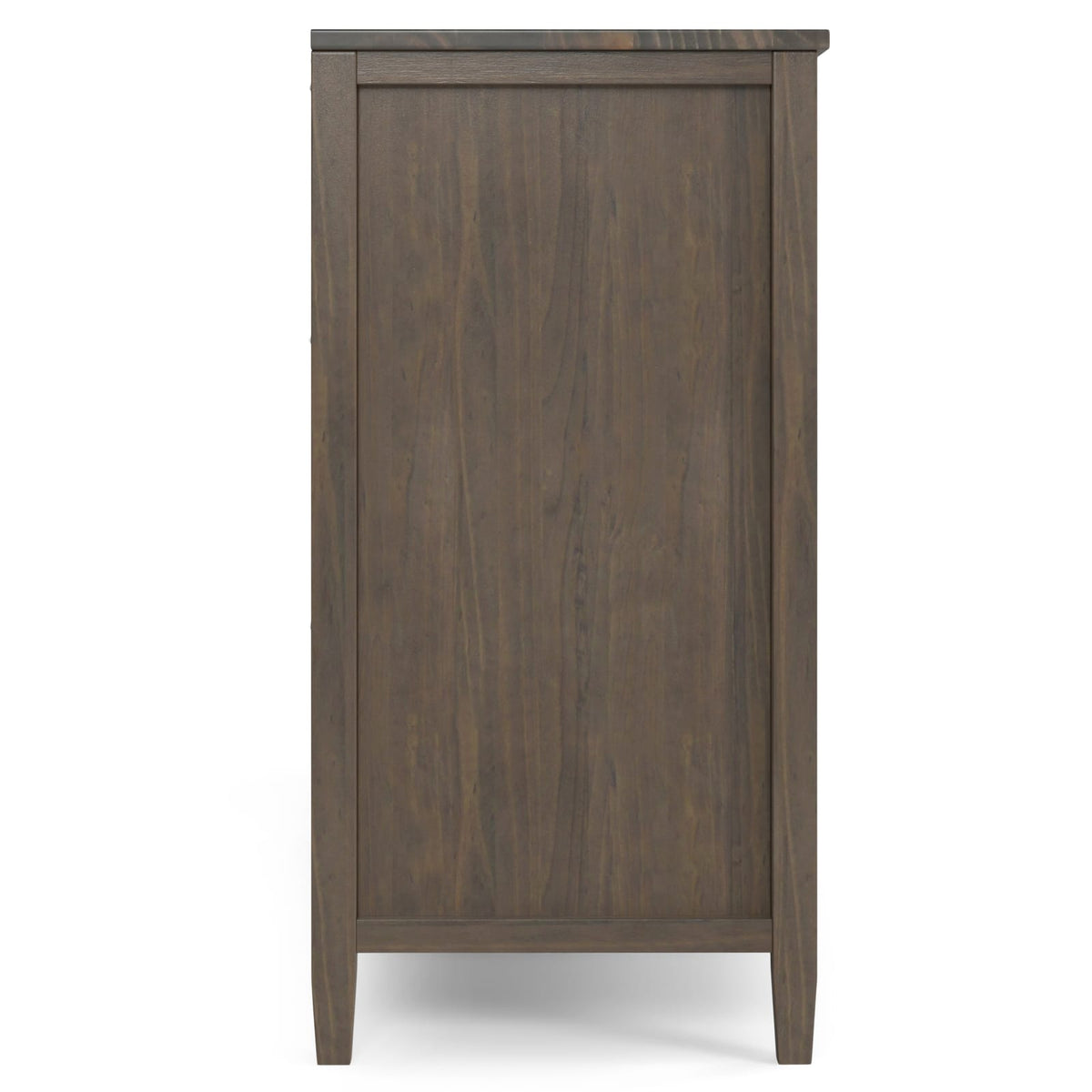 Dark Brown Wood Bed Frame with Storage for Bedroom