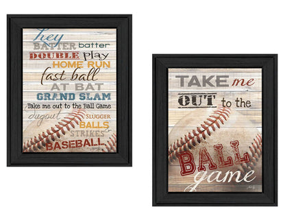 Black Framed Baseball Wall Art for Bedroom Decor