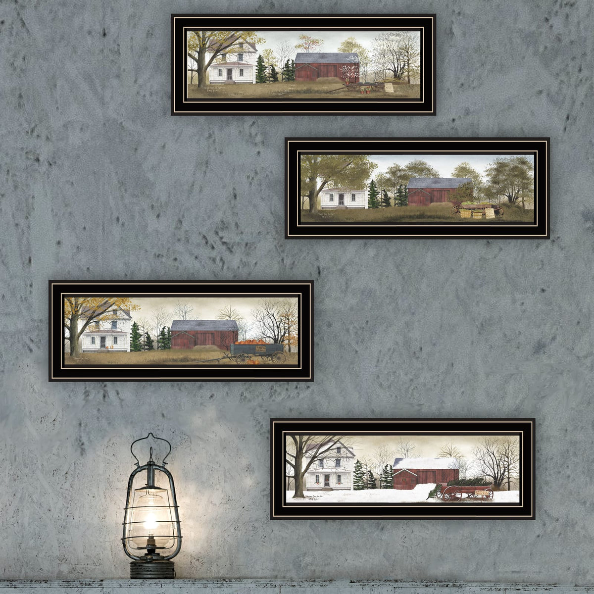 Multicolor Wood Wall Art Prints - Living Room Decor