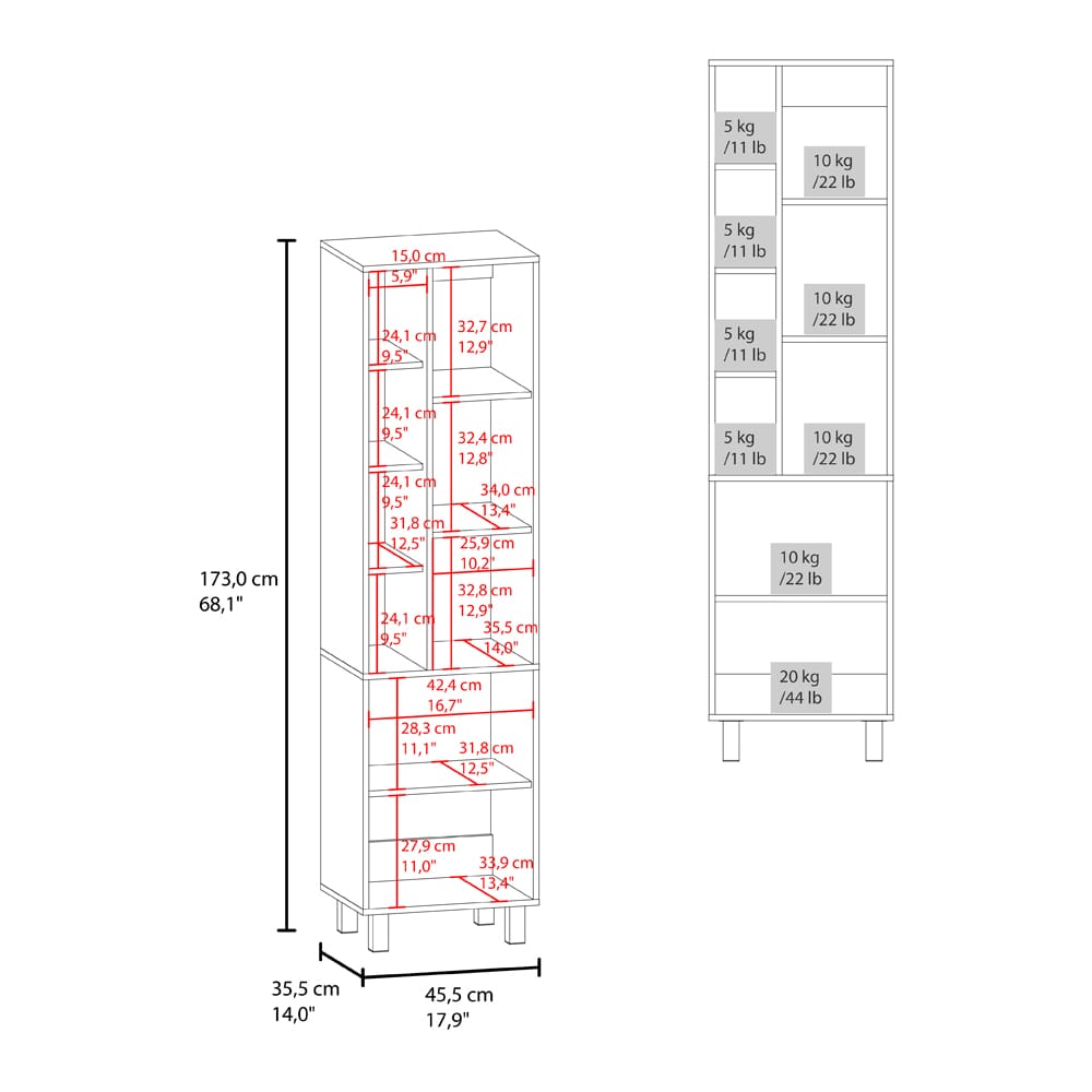 White Engineered Wood Cabinet with Legs for Bedroom Storage for Living Room