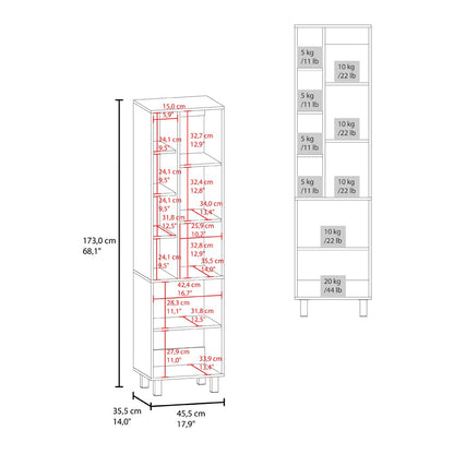 White Engineered Wood Cabinet with Legs for Bedroom Storage for Living Room