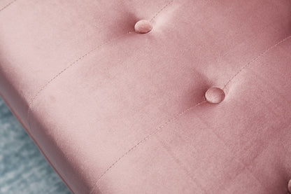 3 Seat Rose Velvet Sofa Bed - Small Living Room