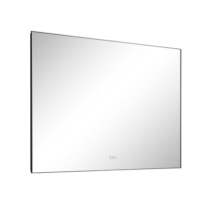 Gunmetal Aluminium LED Vanity Mirror with Lights for Bathroom
