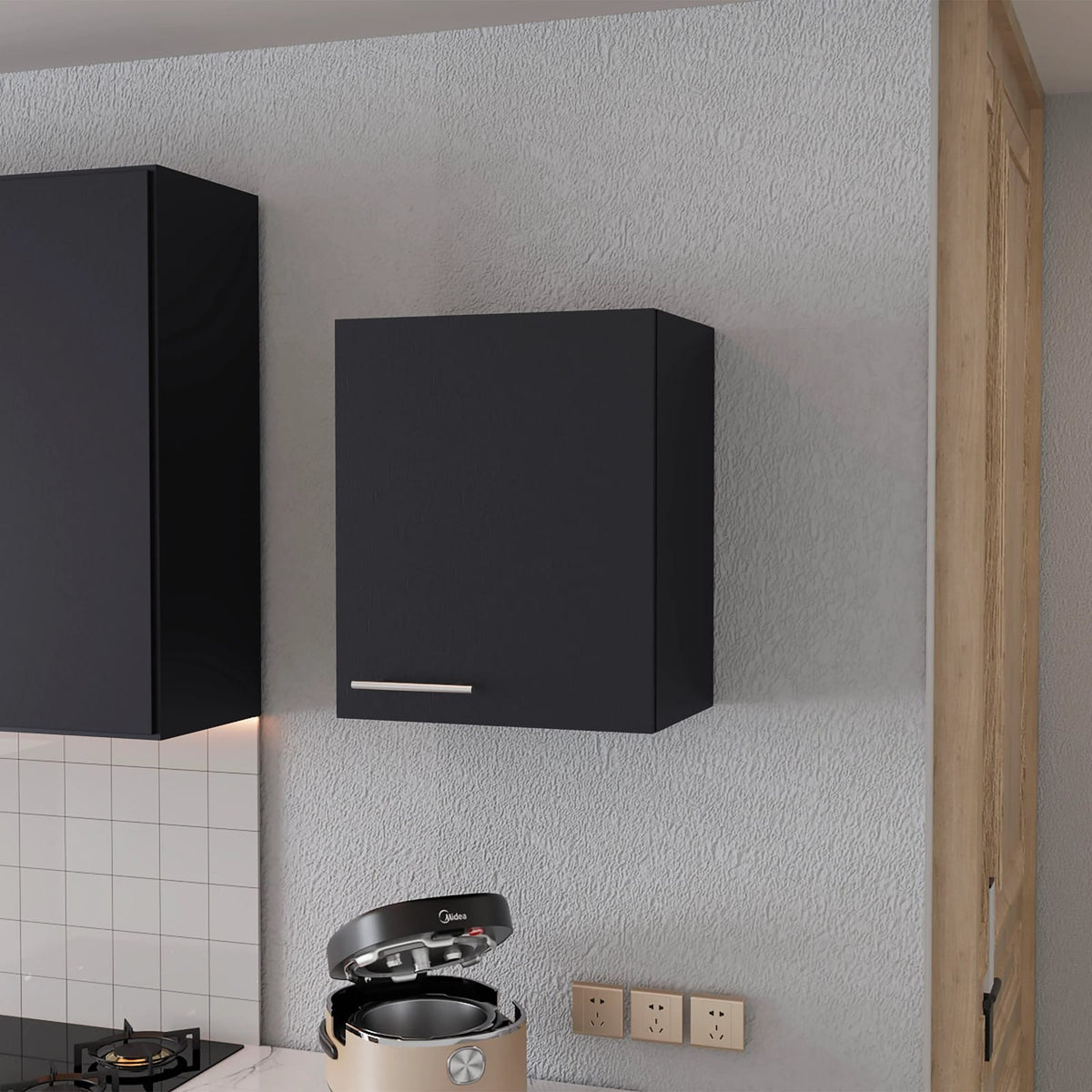 Wenge Wall Cabinet - Bathroom Storage Solution