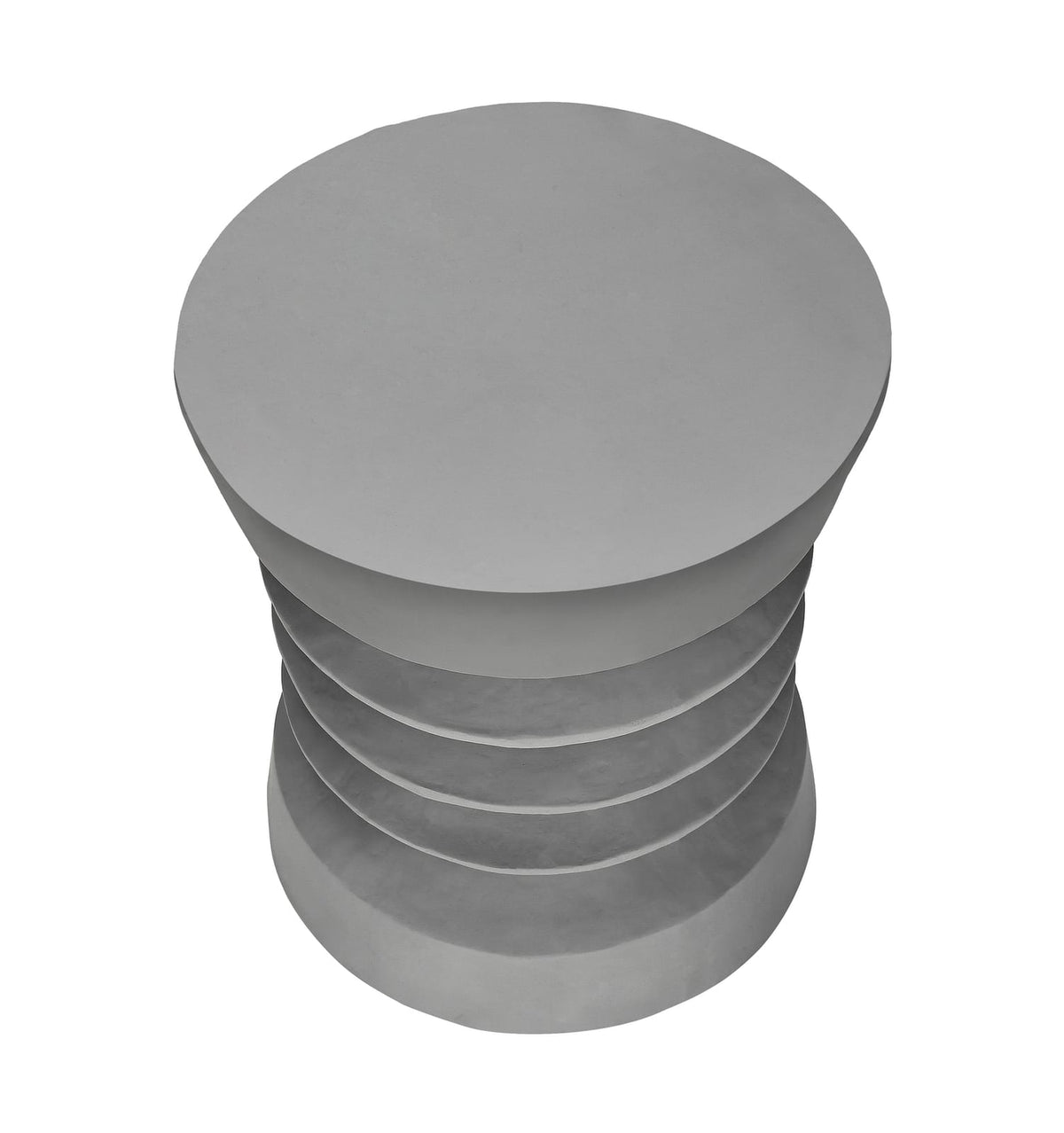 Grey Magnesium Oxide Accent Table - 25"H Outdoor Side Table