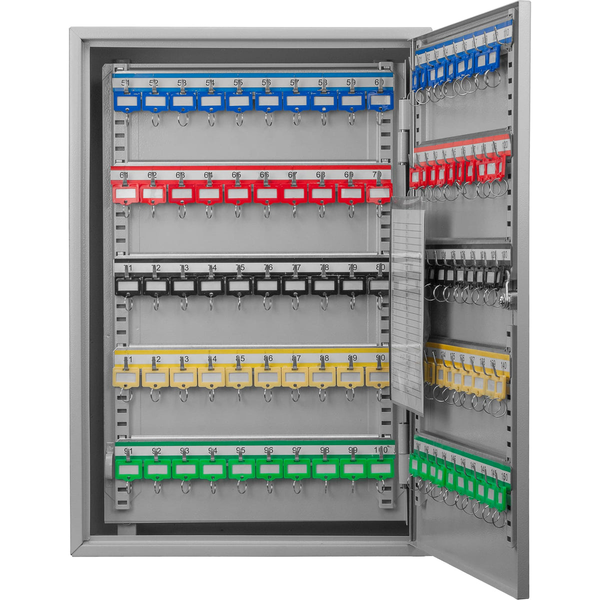 150 Key Adjustable Key Cabinet - Gray Steel