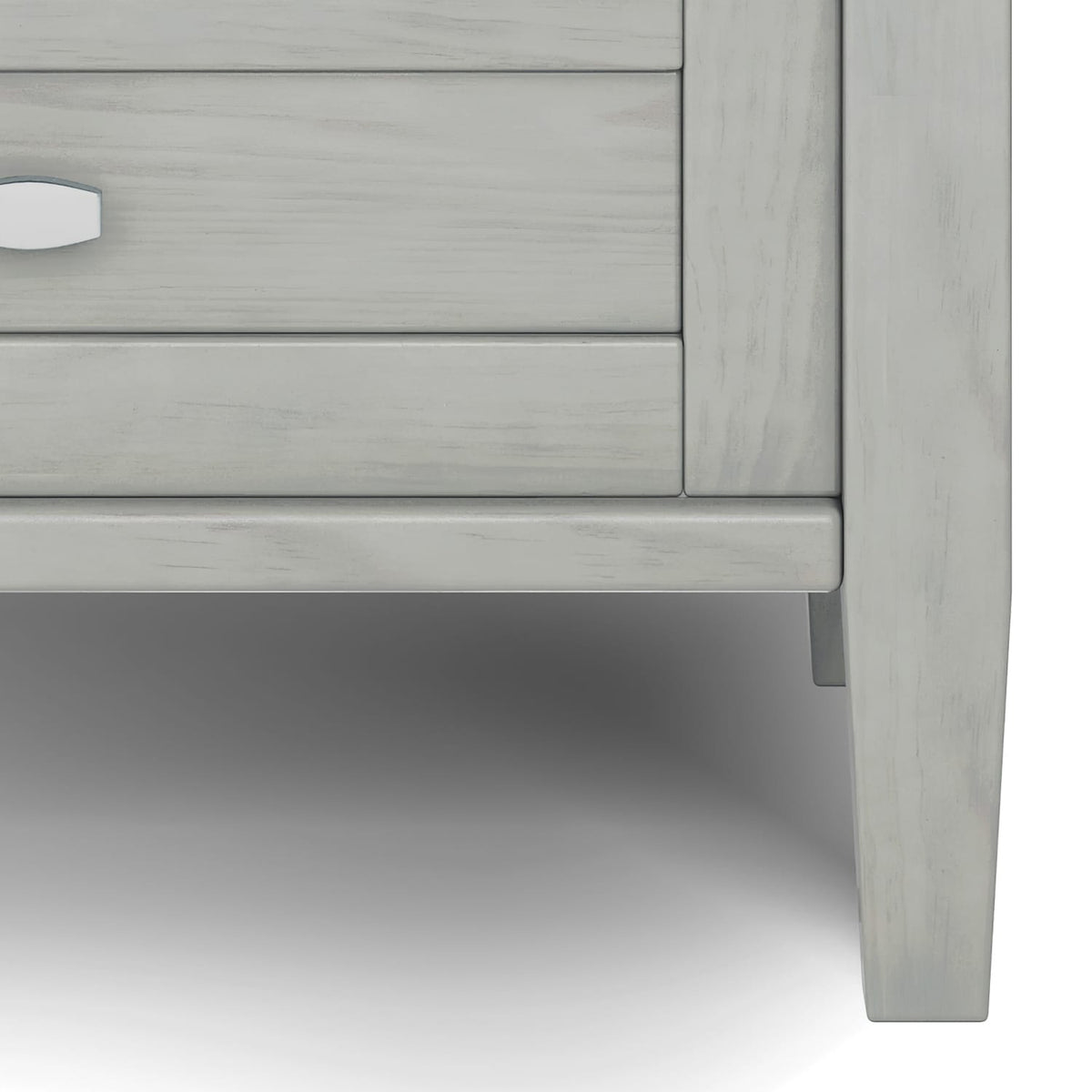 Warm Shaker End Table - Gray Wood Storage