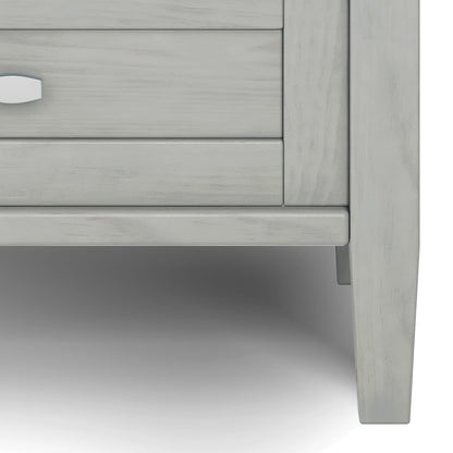 Warm Shaker End Table - Gray Wood Storage