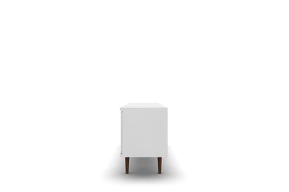 White TV Stand with Storage - Perfect for Living Room or Bedroom
